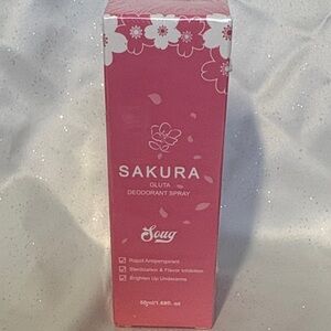 Sakura Gluta Deodorant Spray - Floral Pink